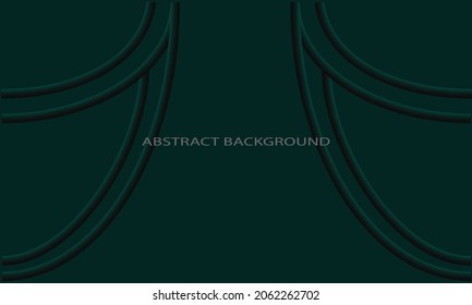 dark green background with abstract lines