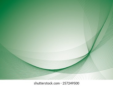dark green background with curves