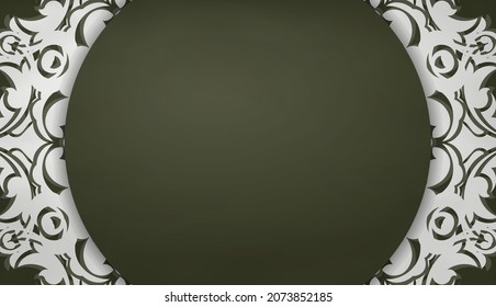 Dark green background with Indian white pattern and place under your text