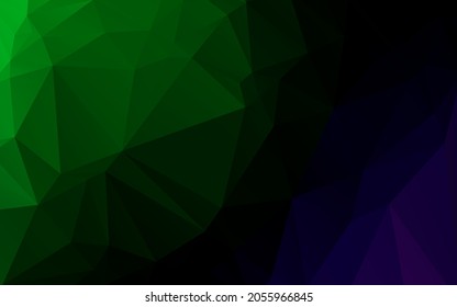 Dark green background, modern dark low poly effect with abstract gradient for backdrop.