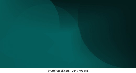 Dark green background with overlapping circular shapes. The background is smooth and gradient, featuring green and black tones.