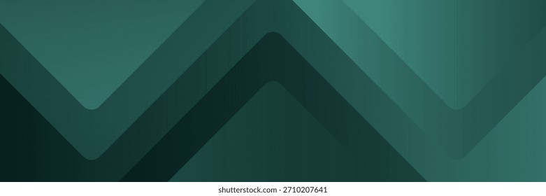 Fondo verde oscuro con Formas circulares superpuestas. El fondo es liso y degradado, con tonos verdes y negros. Fondo de gradiente de Vector de círculos abstractos mínimos