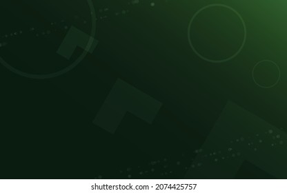 dark green background, random minimalist abstract illustration vector for logo, card, banner, web and printing.