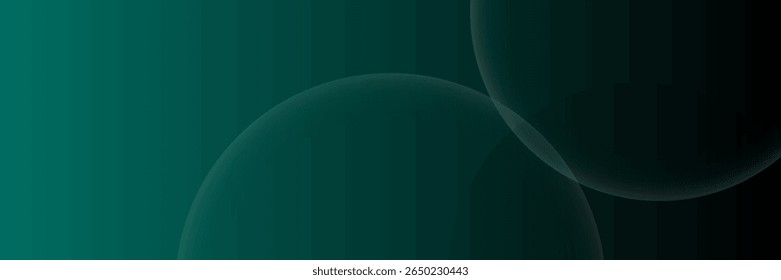 A dark green background with smooth, overlapping circles. The background is green with a gradient texture, creating a modern, abstract style.