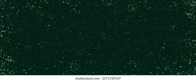 Dark green background with a speckled texture. The background is green with a grainy, vintage style. Background has a classic, rustic feel. Minimal grainy speckled texture background vector