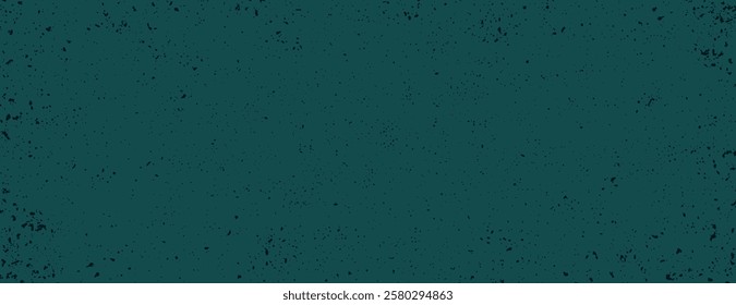 Dark green background with a speckled texture. The background is rustic and grunge-style. The green background adds depth and character. Minimal grainy speckled texture background vector