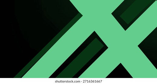 dark green banner background, gradient, shape pattern, slash,abstract backround, memphis. Vector eps 10