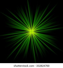 Dark green beams abstract background. Vector illustration