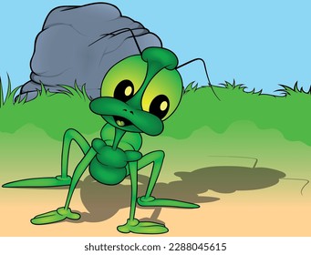 Dark Green Beetle and