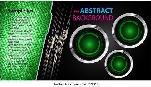 dark green black Light Abstract Technology background computer graphic website internet and business. vector illustration. text box. Brochure. card. banner flyer magazine. Design label. www.