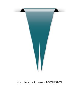 The dark green blank flag with hidden edge effect / The dark green flag / The flag 