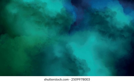 Textura de ruído de fundo de gradiente brilhante azul-esverdeado. Fundo de aquarela verde suave abstrato.	