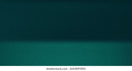 Fondo granulado azul verde oscuro, telón de fondo negro, textura del ruido