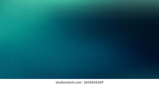 Fondo granulado azul verde oscuro, telón de fondo negro, textura del ruido