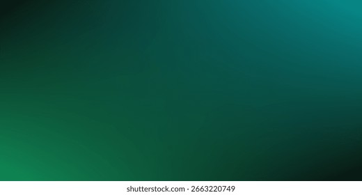 Dark green blue grainy gradient background, black backdrop. eps 10