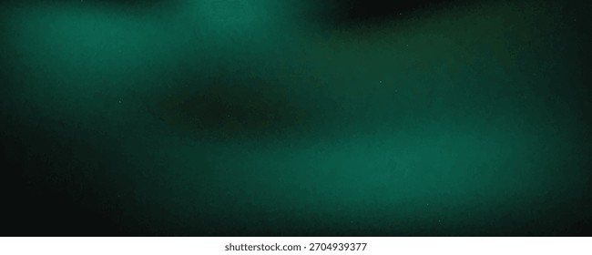 dunkelgrüner, blauer, körniger Farbverlauf-Hintergrund, schwarzer Hintergrund, Rauschtextur, Vektor Eps10

