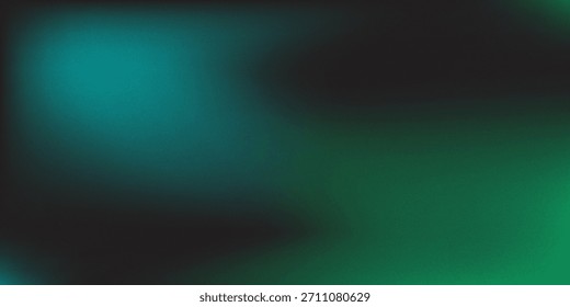 Fondo granulado azul verde oscuro, telón de fondo negro, textura del ruido