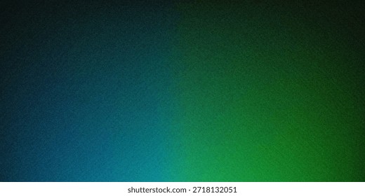 dunkelgrüner, blauer, körniger Farbverlauf-Hintergrund, schwarzer Hintergrund, Rauschtextureffekt, Webseitenkopf, große Bannergröße