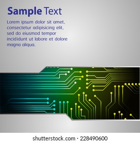 Dark green blue Light Abstract Technology background for computer graphic website internet. circuit. text box. label. silver