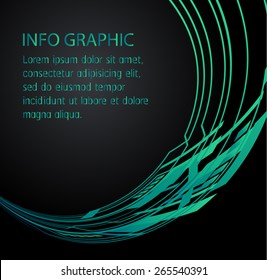 Dark green blue Light Abstract Technology background for computer graphic website internet. text box. Brochure. card. banner. circuit. black background.
