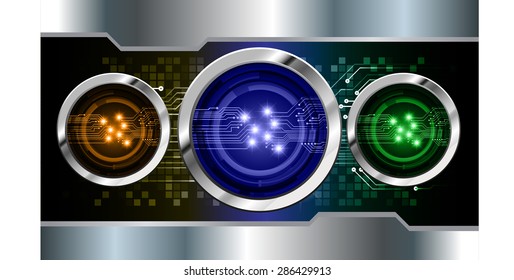 dark green blue orange silver color Light Abstract Technology background for computer graphic website internet and business. circuit. vector illustration. info graphics. wave. beam. ray. Spark