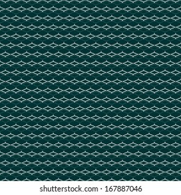 Dark green blue seamless pattern: diamonds of points