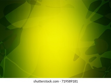 Dark green, blue vector natural elegant artwork. A vague abstract illustration with doodles drawn by child in Indian style. The completely new template can be used for your brand book.