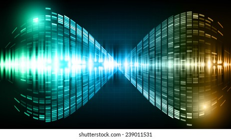 Dark green blue yellow Light Abstract Technology background for computer graphic website internet. wave