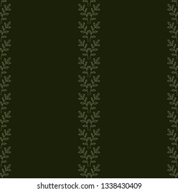Dark green botanic ornament