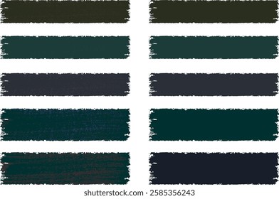 dark green brown grey colorful brush strokes palette
