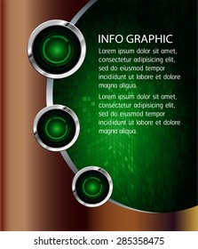 dark green brown silver Web Design Website Elements Template for graphic internet. text box. label. info graphics. metal. card. pixel. Metals, alloys, steel, aluminum. button