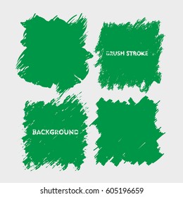 dark green brush stroke frame set.flat abstract background for text. design element. boxes shape