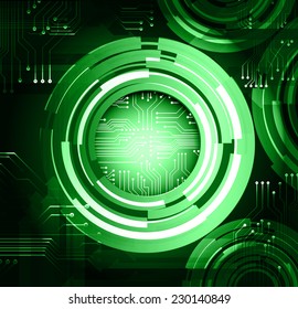 Dark green color Light Abstract Technology background for computer graphic website internet. circuit. 