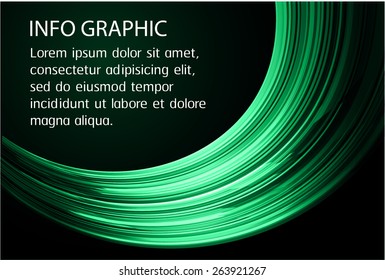 Dark green color Light Abstract Technology background for computer graphic website internet and business. text box. Brochure. card. wave. banner. label. curve