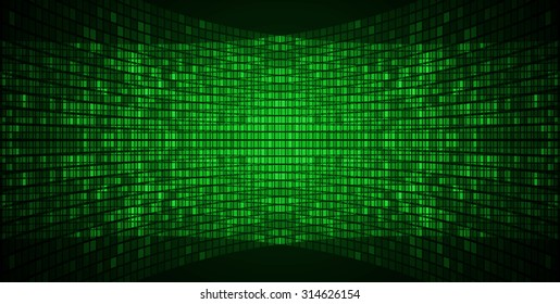 Dark green color Light Abstract pixels Technology background for computer graphic website internet. circuit board. text box, Scene,  movie screen, monitor, Projector