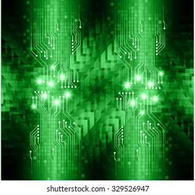 Dark green color Light Abstract Technology background for computer graphic website internet and business. circuit. vector illustration. infographics. motion move blur.neon. pixel.