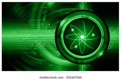 Dark green color Light Abstract Technology background for computer graphic website internet business. illustration.infographics. motion move blur.neon. pixel. molecule atom electron neutron nuclear.
