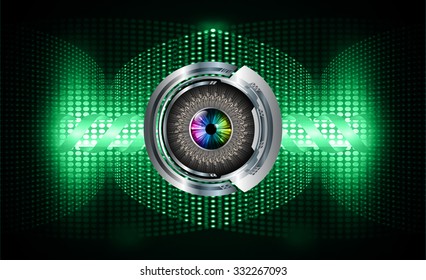Dark green color Light Abstract Technology background for computer graphic website internet and business.circuit.vector illustration.infographics. motion move.neon. pixel, eye