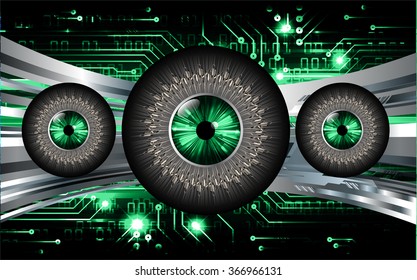dark green color Light Abstract Technology background for computer graphic website internet and business. circuit. illustration.digital.infographics. binary code. www.vector.motion. eye scan virus