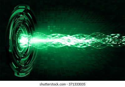 dark green color Light Abstract Technology background for computer graphic website internet and business. circuit. vector illustration. abstract digital sound wave background.