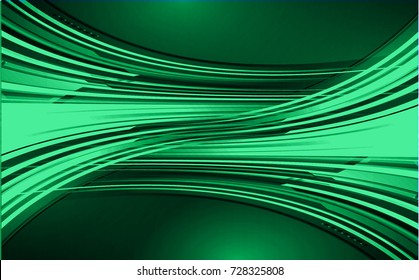 Dark green color Light Abstract Technology background for computer graphic website internet and business. move motion blur. curve