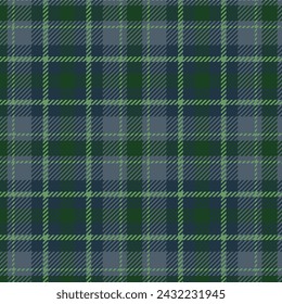 dark green color plaid tartan seamless pattern vector