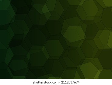 Dark green color of polygon background