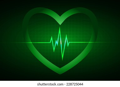 Dark green color pulse Light Abstract Technology background for computer graphic website and internet. pixels background.