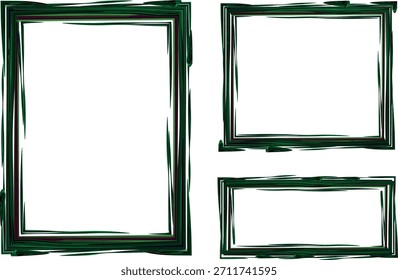 verde escuro rabiscar colorido abstrato negrito contornos quadros retangulares
