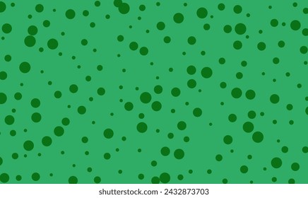 Dark green confetti dots on green background, design element