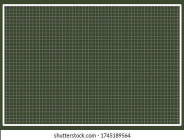 Dark green cutting mat. Vector illustration background.