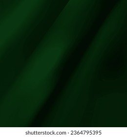 Dark green fabric with a folded corner. Crumpled fabric.