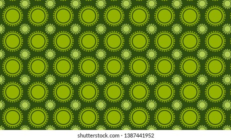 Dark Green Geometric Circle Background Pattern Illustration