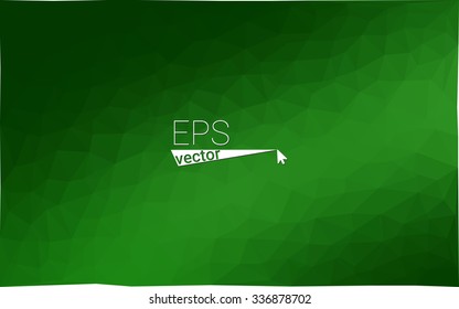 Dark green geometric rumpled triangular low poly origami style gradient illustration graphic background. Vector polygonal design for your business. Dark green geometric rumpled triangular low poly origami style gradient illustration graphic background. Vector polygonal design for your business.